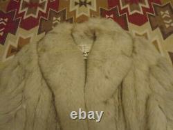 Vintage Eilers Famed For Fine Furs Full Length Fur Coat Blue Fox From Finland