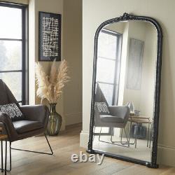 Vintage Full Length Antique Leaner Mirror Large Black Wall Mirror 173cm x 104cm