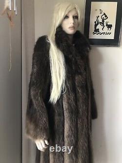Vintage Full Length Fur Coat By Black Diamond Fur Co