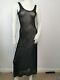 Vintage Jean Paul Gaultier Mesh Long Dress + Mesh Cover Sz L Eu 40 Uk 12
