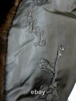 Vintage Long Full Length Brown Mink Fur Coat Jacket Alper Furs Chicago Sz Large