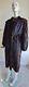 Vintage Mink Fur Deep Mahogany Full Length Coat Large 44 Bust Real Genuine Fur