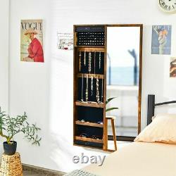 Wall-mounted Jewelry Storage Large Capacity Jewellery Cabinet Full-length Mirror