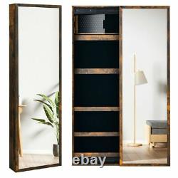 Wall-mounted Jewelry Storage Large Capacity Jewellery Cabinet Full-length Mirror