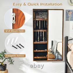 Wall-mounted jewelry storage large capacity jewellery cabinet full-length