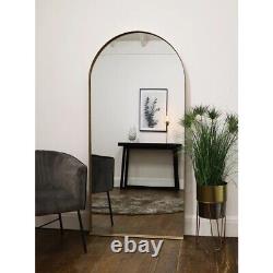 William Wood ARCUS FULL LENGTH ARCHED GOLD LARGE METAL MIRROR 170CM X 80CM