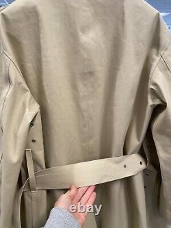 Women jil sander mackintosh full length jacket Uk 6 uk 12 eu L beige colour