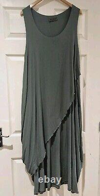 Yiannis Karitsiotis Limited Versions Green Dress Maxi Large Lagen Bust 42