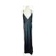 Zara Beautiful Full Length Silky Evening Gown In Black, Size Large