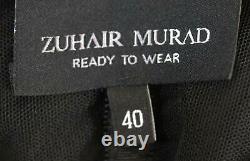 Zuhair Murad Draped Silk Chiffon Gown Fr 40 Uk 12