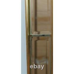 #1727 Large Gold Full Length Leaner Wall Mirror B-stock Défauts 151,5 X 62,5cm