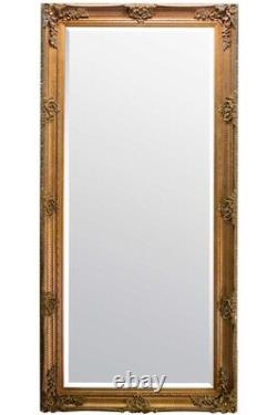 Abbey Grand Miroir Gold Vintage Style Plein Longueur Long Mur 165cm X 78cm
