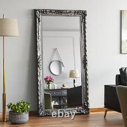 Argent Grand Longueur Fond Mural Miroir Dressing Miroir Chic Chambre Décor