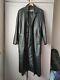 Attraction London Vintage Cuir Full Longueur Double Breasted Trench Coat