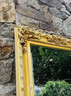 Beau Grand Long Regency Style Gilt Encadré Miroir Biseauté