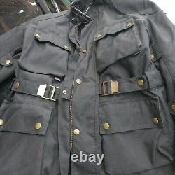 Belstaff Trailmaster Noir TAILLE L Plus Comme XL/XXL 25