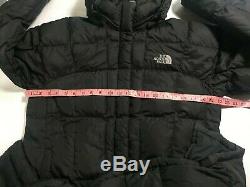 Black North Face Cadrage En Pied Quilted Puffer 700 Long Manteau Grande