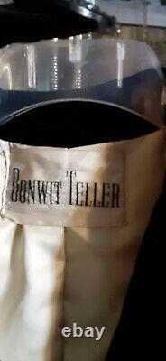 Bonwit Teller Vintage 50's Noir Velvet Full Longueur Opera Maxi Coat