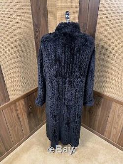 Cadrage En Pied Canada Noir Knit Dyed Sheared Beaver Manteau De Fourrure Veste Grand 10 12