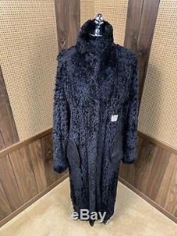 Cadrage En Pied Canada Noir Knit Dyed Sheared Beaver Manteau De Fourrure Veste Grand 10 12