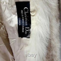 Christian Dior Fur Coyote Full Length Coat Grand