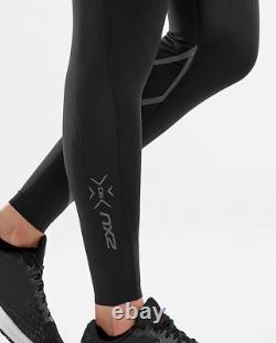 Collants de compression MCS 2XU pour femmes en noir/réfléchissant de taille Large