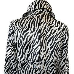 Design Today’s Song Sung Zebra Sculptable Wired Ruffle Rain Trench Coat L T.n.-o.