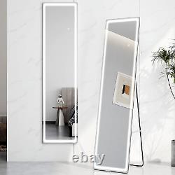 Emke Led Full Length Mirror Light Free Floor Standing & Wall Mounted 160 X 40 CM