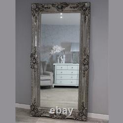 Empire XXL Miroir mural inclinable à cadre orné extra large en argent antique 200x100cm