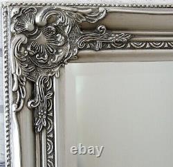 Eton Silver Extra Grand Shabby Chic Full Length Floor Wall Mirror 27x62