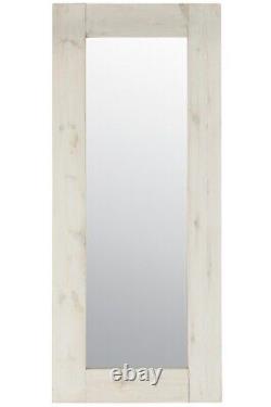 Extra Grand Bois Blanc Pleine Longueur Apprenant Long Miroir Mur 183cmcm X 76cm