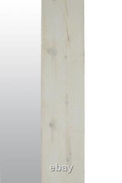 Extra Grand Bois Blanc Pleine Longueur Apprenant Long Miroir Mur 183cmcm X 76cm