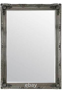 Extra Grand Miroir Argent Antique Shabby Longueur Complète Chic Wall 208 X 148cm