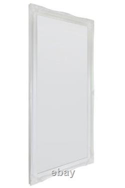 Extra Grand Miroir Blanc Antique Pleine Longueur Long Mur 5ft6 X 2ft6 165cm X 75cm