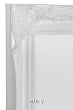 Extra Grand Miroir Blanc Antique Pleine Longueur Long Mur 5ft6 X 2ft6 165cm X 75cm