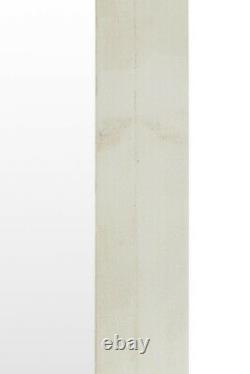 Extra Grand Miroir Blanc Bois Massif Longueur Complète Robe De Maigre 6ft10 X 2ft10