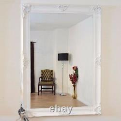 Extra Grand Miroir Blanc Pleine Longueur Long Long Mur Maigre 7ft X 5ft 213 X 152cm