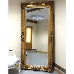 Extra Grand Miroir En Or Lourd Orné Pleine Longueur Mur Henley 200cm X 100cm