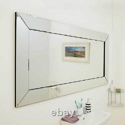 Extra Grand Miroir Mural Pleine Longueur Salle De Bain En Argent 5ft9 X 2f9 174cm X 85cm