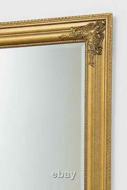 Extra Grand Miroir Pleine Longueur Mur Or Antique 5ft3 X 2ft5 160cm X 73cm