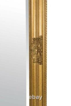 Extra Grand Miroir Pleine Longueur Mur Or Antique 5ft3 X 2ft5 160cm X 73cm