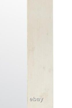 Extra Grand Miroir Pleine Longueur Naturel Blanc Mur En Bois Massif 179cm X 87cm