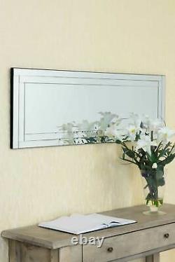 Extra Grand Mur Miroir Tout En Verre Pleine Longueur Sans Cadre 1ft4 X 3ft11 40 X 120cm