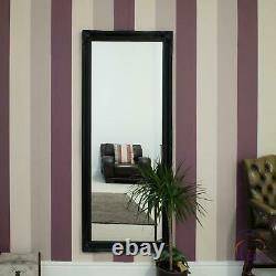 Extra Grand Shabby Noir Chic Full Longueur Grand Miroir Mural 5ft6 X 2ft6 165 X 75cm