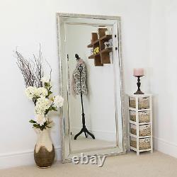 Extra Large Antique Vintage Full Length Glass Wall Mirror 5ft7x2ft9 170cm X 84cm