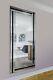 Extra Large Black & Silver Wall Mirror Full Length Art Déco 5ft9x2ft9 174 X 85cm