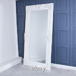 Extra Large Blanc Miroir Très Ornement Cadrage Mur Accueil 200cm X 100cm
