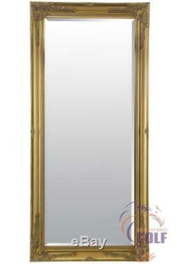 Extra Large Cadrage Classique Ornement Styled Or Miroir 5ft7 X 2ft7 (170x79cm)