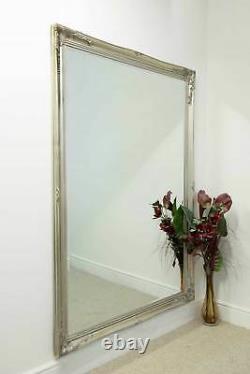 Extra Large Classic Full Length Leanersilver Mirror 6ft7 X 4ft7 201cm X 140cm