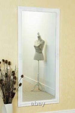 Extra Large Full Length Wall Mirror White Antique 5ft3 X 2ft5 160cm X 73cm